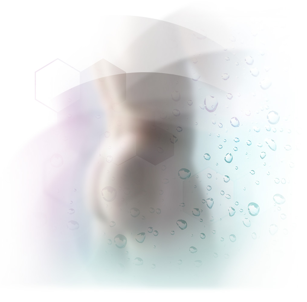 Mann in der Dusche hygenisch