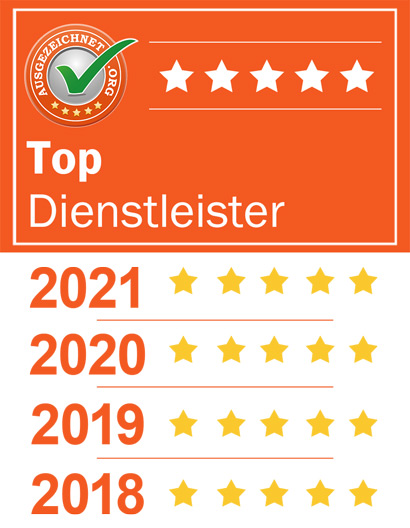 Auszeichnung von ausgezeichnet.org als Top Dienstleister für die dauerhafte Haarentfernung von Haarfreiheit