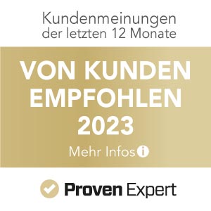 Auszeichnung Kundenempfelung ProvenExpert 2023