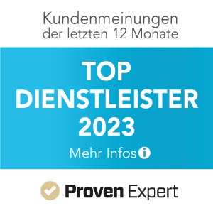 Top Diensleisterbatch ProvenExpert 2023