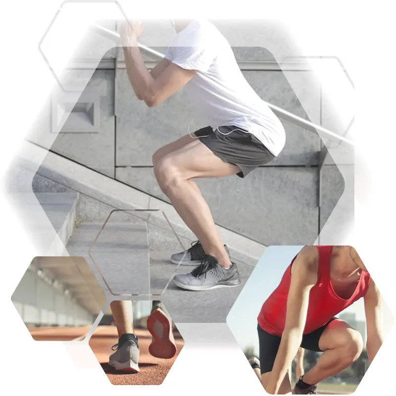 Mann Fotos glatte sportliche Beine