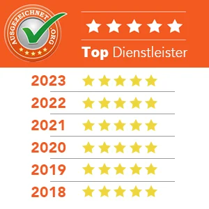 Auszeichnung von ausgezeichnet.org als Top Dienstleister Haarfreiheit Badge-Grafik